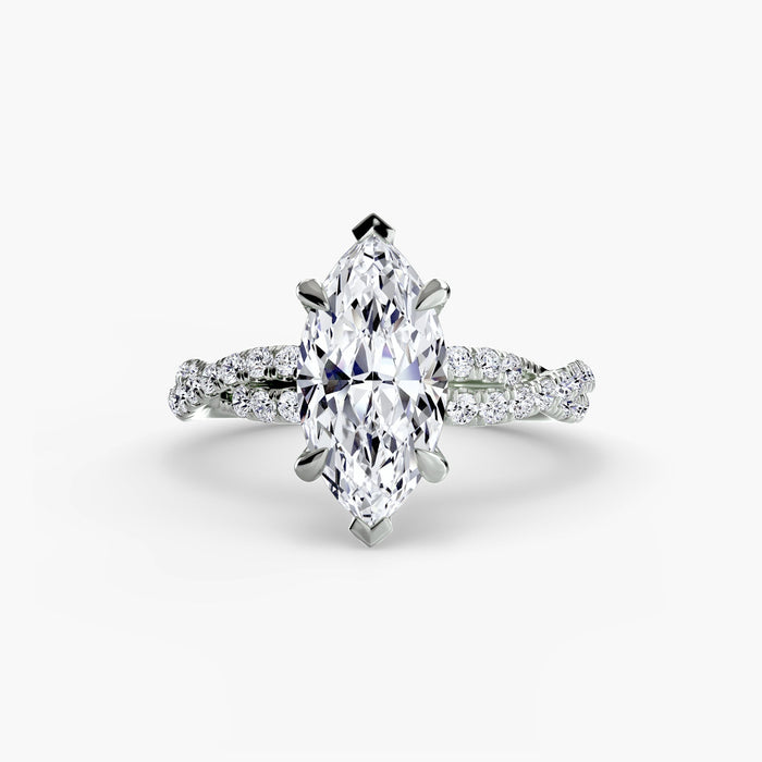 The Twisted Pavé Solitaire - MIMUKA