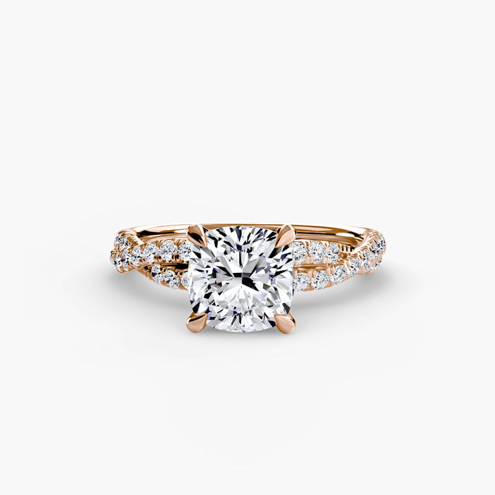 The Twisted Pavé Solitaire - MIMUKA