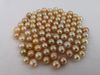 9-10mm Loose South Sea Pearls Natural Golden Color Round Shape -  The South Sea Pearl