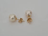18K Akoya Pearl Earrings from Japan, manufactured in 18 Karats Solid Gold - Sizes 7-9mm -  The South Sea Pearl