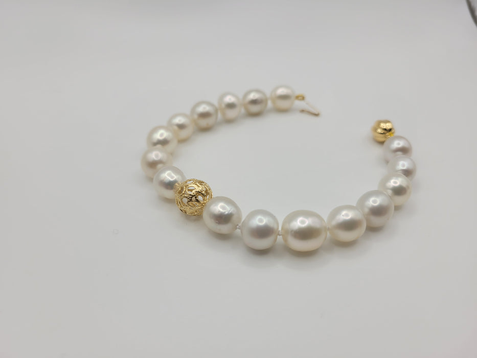 Bracelet South Sea Pearls and 18 Karat Solid Gold - Only at  The South Sea Pearl