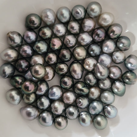 Tahiti Loose Pearls 9-10 mm Natural Color and High Luster |  The South Sea Pearl |  The South Sea Pearl