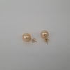 Golden 11 mm  South Sea Pearl Earrings 18K Solid Gold |  The South Sea Pearl |  The South Sea Pearl