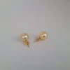 Golden South Sea Pearls 11 mn Round, 18 Karat solid Gold |  The South Sea Pearl |  The South Sea Pearl