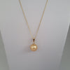 Golden South Sea Pearl 11 mm Round Pendant |  The South Sea Pearl |  The South Sea Pearl