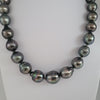 Tahiti Pearls Necklace 14.8 x 12.0 mm Dark Natural Color and Very High Luster |  The South Sea Pearl |  The South Sea Pearl