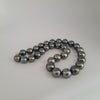 Tahiti Pearls 12-15 mm Dark Natural Color Round Shape, 18K Gold clasp |  The South Sea Pearl |  The South Sea Pearl