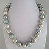 Tahiti Pearl Necklace Silver Light 12-15 mm Round, 18 Karat Gold Clasp |  The South Sea Pearl |  The South Sea Pearl