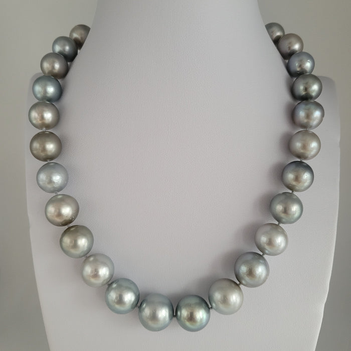 Tahiti Pearls 12-15 Round Natural Silver Color |  The South Sea Pearl |  The South Sea Pearl