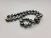 Tahitian Pearl Necklace 10-11 mm Round Natural Color, 18 Karat Solid Gold Clasp - Only at  The South Sea Pearl