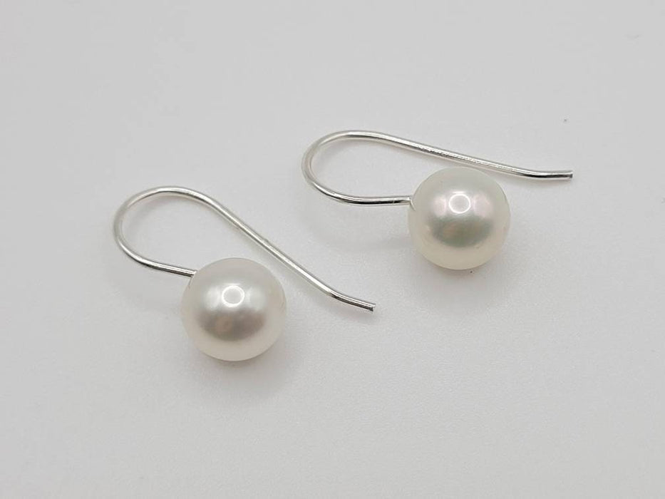 South Sea Pearl Earrings 9-10 mm White Round - Only at  The South Sea Pearl