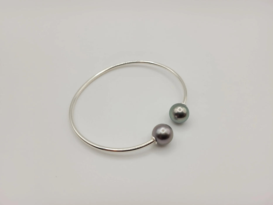Tahiti Pearls 9-10 mm  AAA Round  Shape Bangle - Only at  The South Sea Pearl