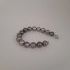 Bracelet of Tahiti Pearls Natutal Color, High Luster, Round, 18K Solid Gold Clasp |  The South Sea Pearl |  The South Sea Pearl