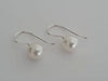 Dangle South Sea Pearl Earrings, of 9 mm & 925 Sterling Silver, French Hook Earrings A -  The South Sea Pearl