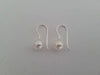 Dangle South Sea Pearl Earrings, of 9 mm & 925 Sterling Silver, French Hook Earrings A -  The South Sea Pearl
