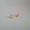 Golden South Sea Pearls Stud Earrings 11 mm 18 Karat Gold |  The South Sea Pearl |  The South Sea Pearl