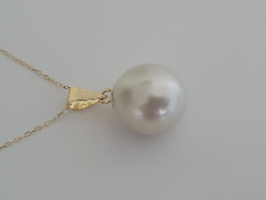 South Sea Pearl 13x12 mm Tear-Drop White Color - Only at  The South Sea Pearl
