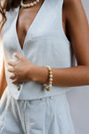 South Sea Pearl Bracelet Golden & White Color 10-12 mm, 18 Karats Gold Clasp - Only at  The South Sea Pearl