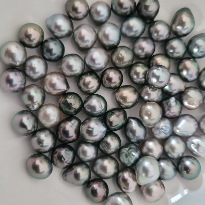 Natural 9-10mm Multicolor South Sea Freshwater Pearl Loose Beads – 15" Strand