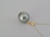 Tahiti Pearl 13 mm Round Silver-Green Natural Color - Only at  The South Sea Pearl
