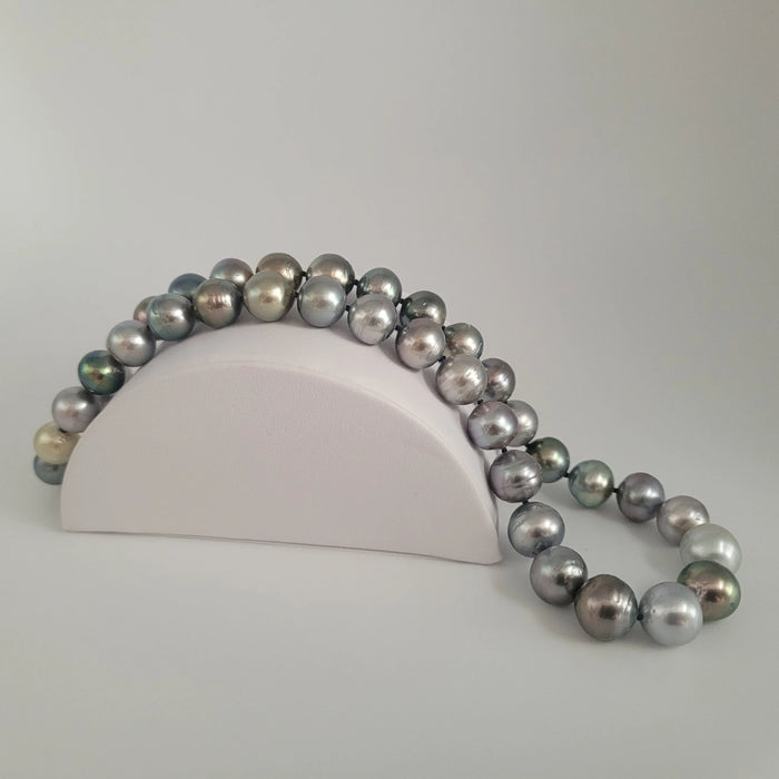 Tahiti Pearl Necklace Natural multicolor 10-11 mm |  The South Sea Pearl |  The South Sea Pearl