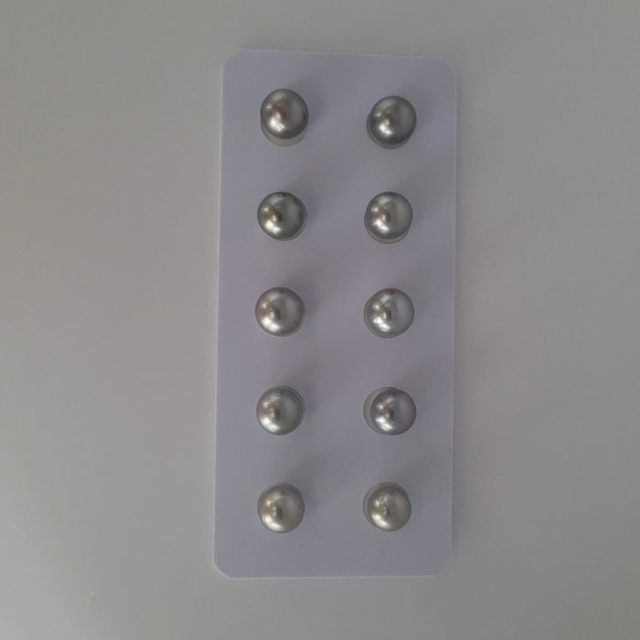 Tahiti Pearl Pairs 9 mm Round |  The South Sea Pearl |  The South Sea Pearl