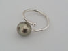 Tahiti Pearl Ring 10 mm Round Natural Color AAA Quality | The South Sea Pearl |  The South Sea Pearl