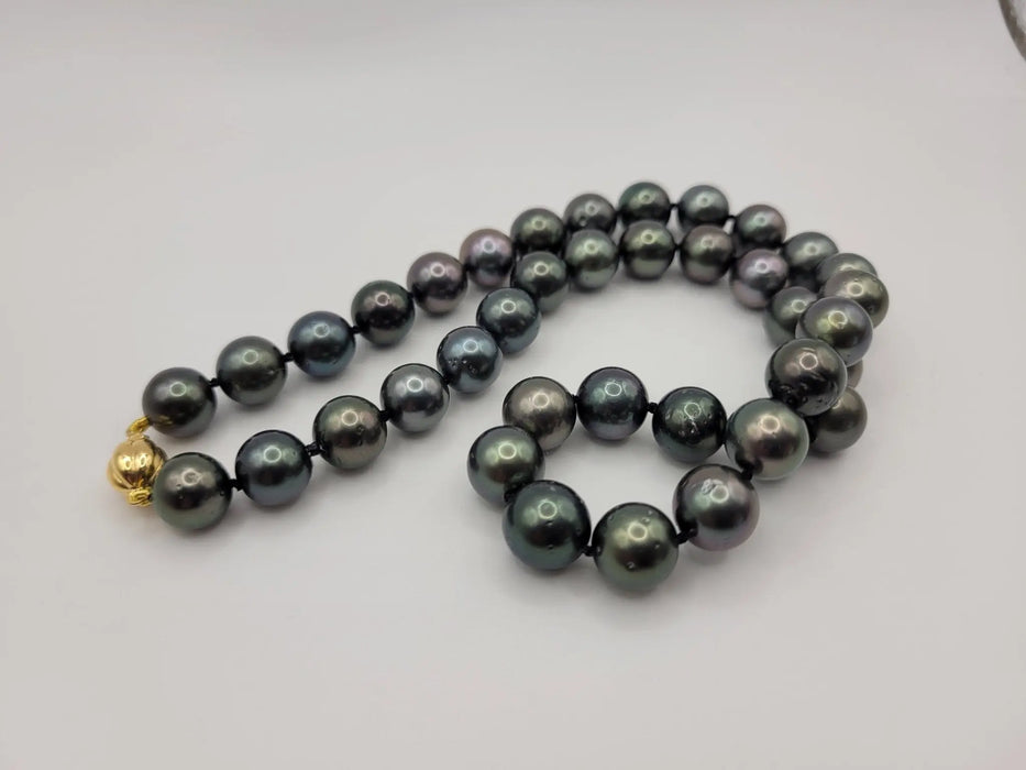 Tahiti Pearls Necklace 10-11 mm Round - Only at  The South Sea Pearl
