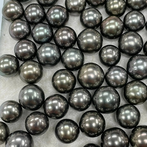 Dark Tahitian cultured pearl jewellery 9-10mm round (Pinctada margaritifera) — The South Sea Pearl