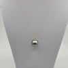 Tahitian Pearl Pendant Large 13.75 mm Round AAA Quality 18K Solid Gold -  The South Sea Pearl
