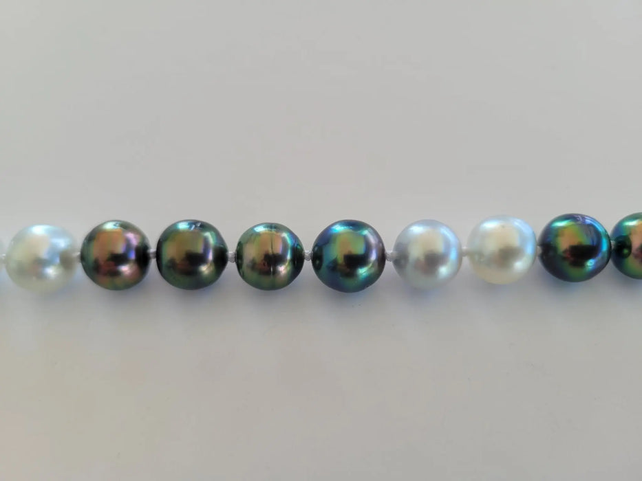 Tahitian Pearls & White South Sea Pearls Bracelet 10-11 mm, 18 Karat Solid Yellow Gold Clasp - Only at  The South Sea Pearl