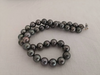 Tahitian Pearls Necklace Choker 10-11 mm Natural Color and Luster, Round Shape 10-11 mm |  The South Sea Pearl |  The South Sea Pearl