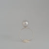 White South Sea Pearl 9 mm Ring Solitaire |  The South Sea Pearl |  The South Sea Pearl