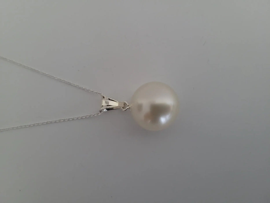 White South Sea Pearl Pendant 13 mm Round - Only at  The South Sea Pearl