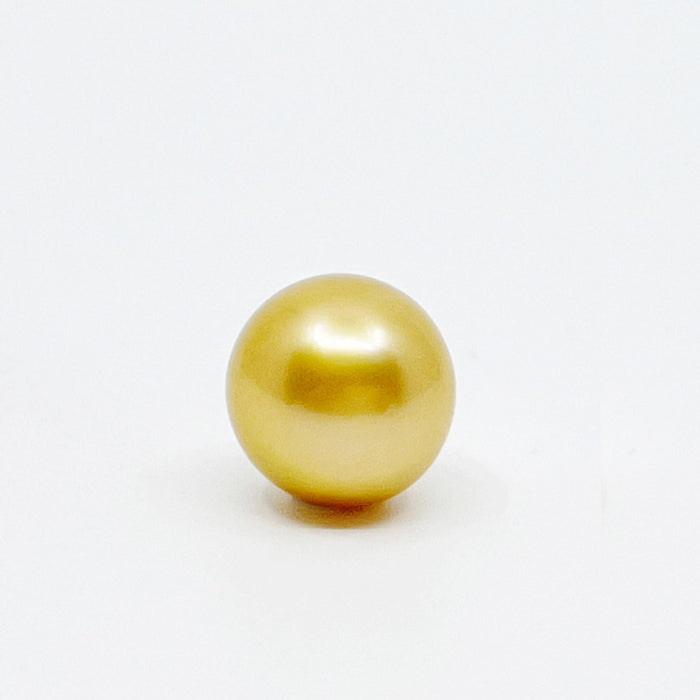 A Golden South Sea Pearl 12 mm Semi-round - Only at  The South Sea Pearl
