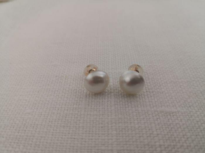 Australian Mabe Pearl earrings 18 Karat Gold - Only at  The South Sea Pearl