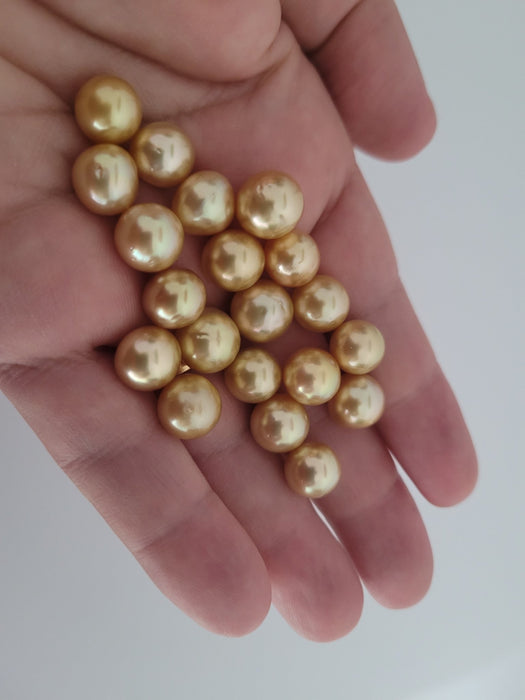 Deep Golden 10 mm South Sea Pearls - Only at  The South Sea Pearl