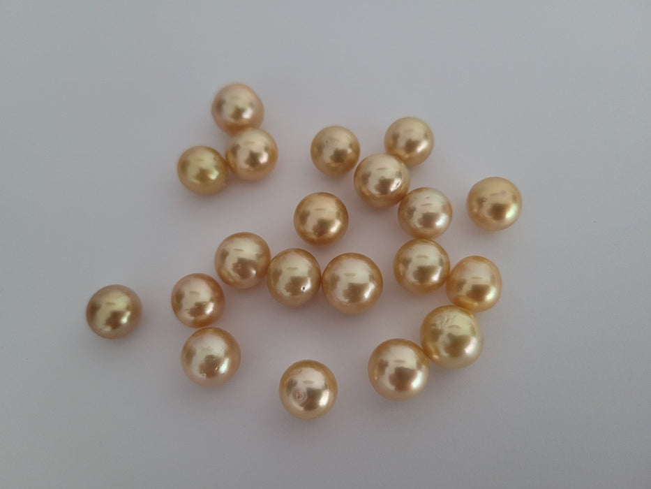 Deep Golden 10 mm South Sea Pearls - Only at  The South Sea Pearl
