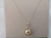 Deep Golden Color South Sea Pearl 13 mm Round, Pendant 18 Karats Gold - Only at  The South Sea Pearl