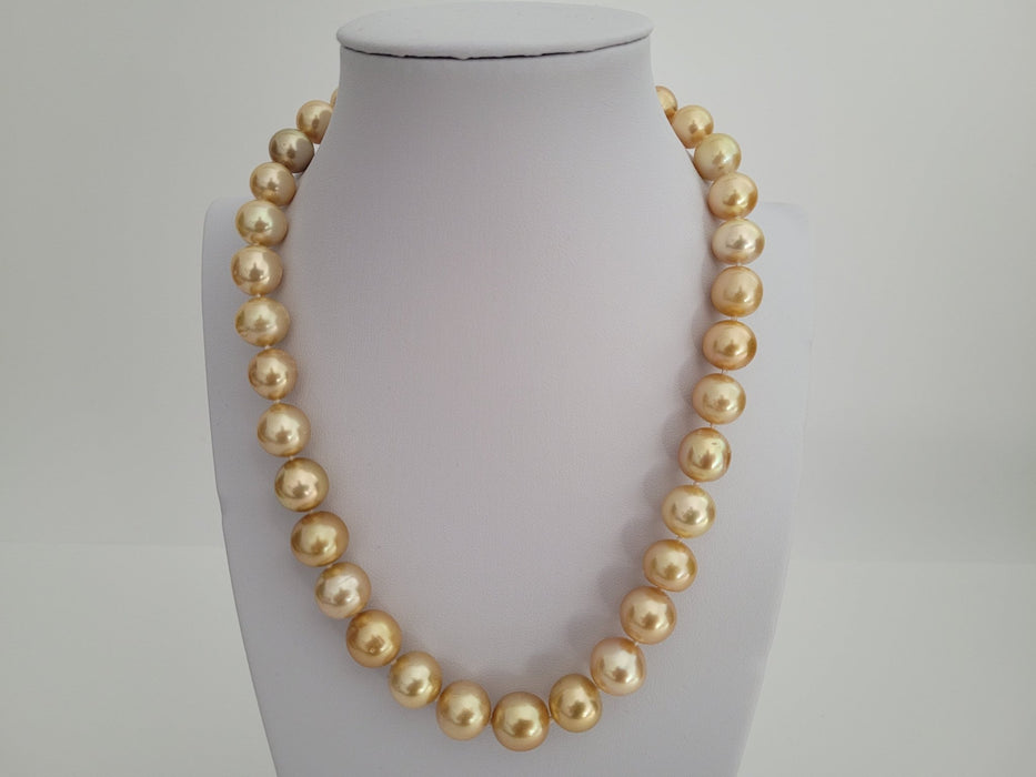 Deep Golden South Sea Pearls 10-12 mm Natural Color and High Luster - Only at  The South Sea Pearl
