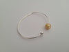 Gokden South Sea Pearl Bangle 9-10 mm Natural Color Sterling Silver Bangle - Only at  The South Sea Pearl
