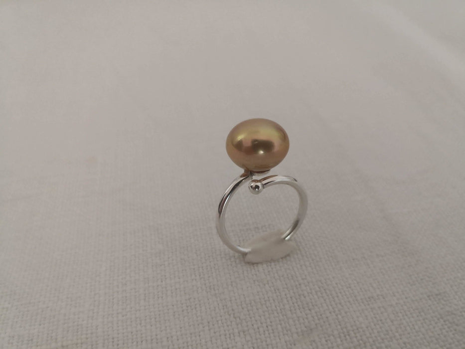 Golden Color 12 mm South Sea Pearl Ring - Only at  The South Sea Pearl