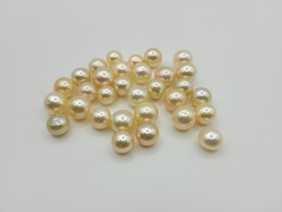 Golden South Sea Pearls 9-10 mm, Natural Color and High Luster - Only at  The South Sea Pearl