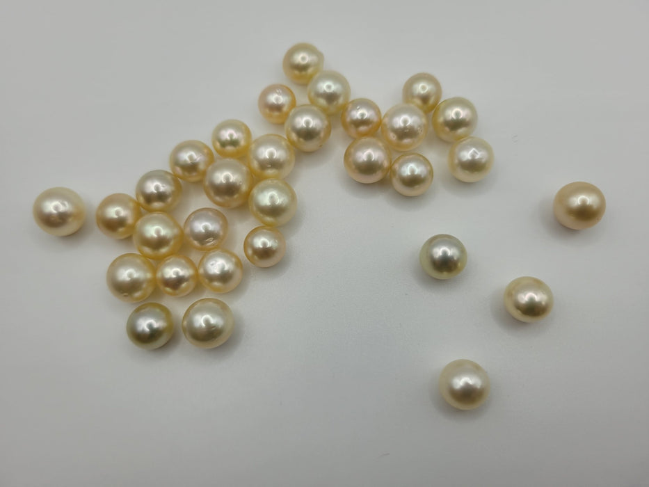 Golden South Sea Pearls 9-10 mm, Natural Color and High Luster - Only at  The South Sea Pearl