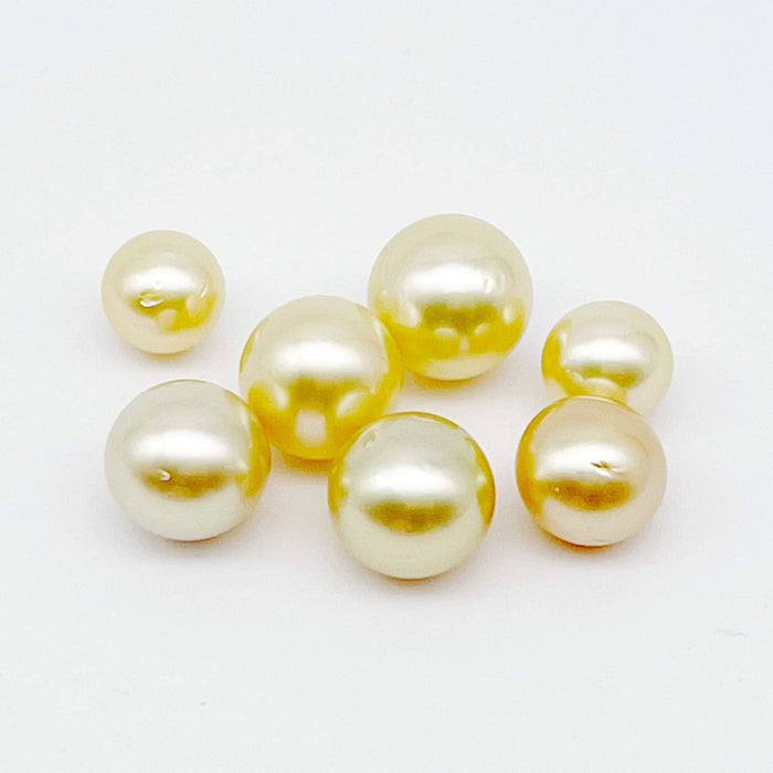 Golden South Sea Pearls 9-11 mm Wholesale Lot of 7 Pieces - Only at  The South Sea Pearl