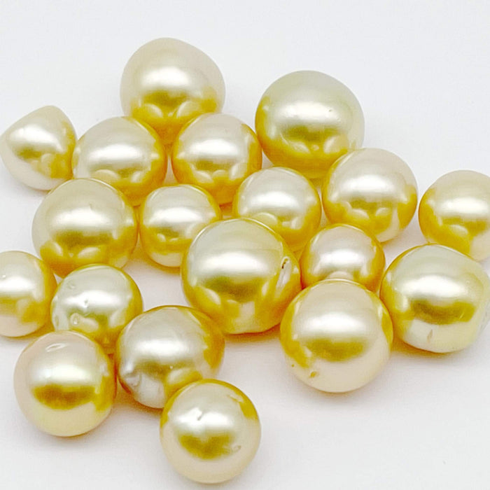 Golden South Sea Pearls 9-12 mm Loose Wholesale Lot 19 Pieces - Only at  The South Sea Pearl