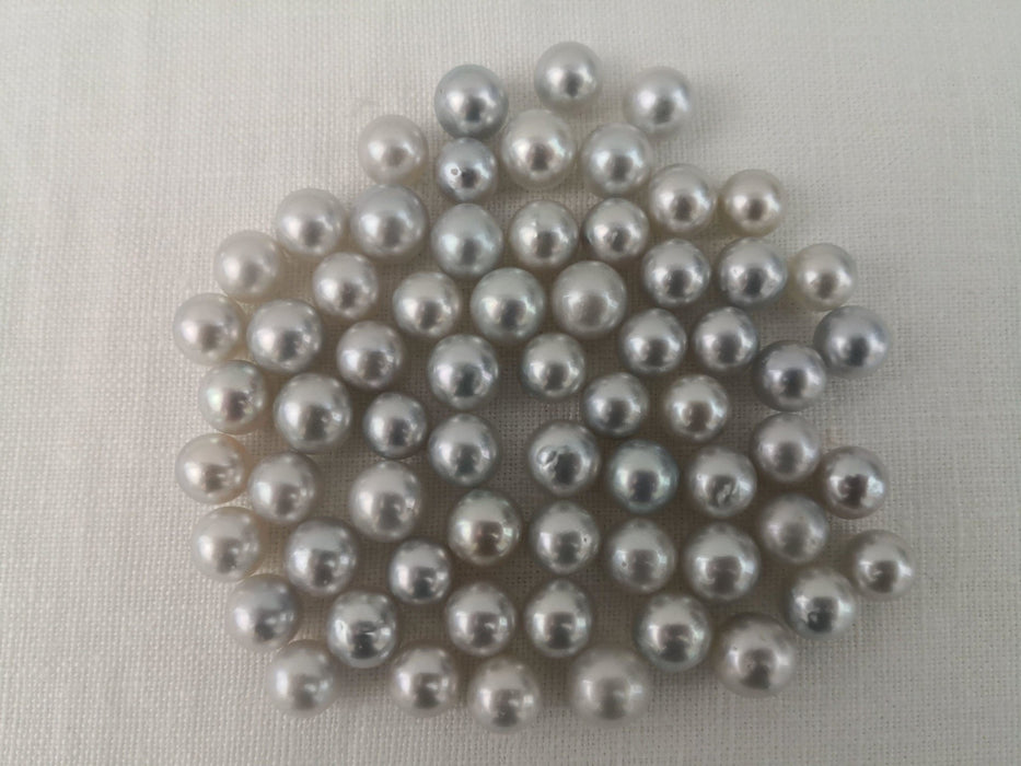 South Sea Pearl 11-12 mm Silver Color, Round Shape - Only at  The South Sea Pearl