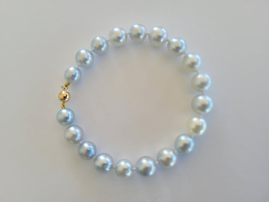 South Sea Pearls Bracelet 9-10 mm, 18 Karat Solid Gold - Only at  The South Sea Pearl