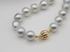 South Sea Pearls Necklace 8.80-9.80 mm Silver Color - The South Sea Pearl
