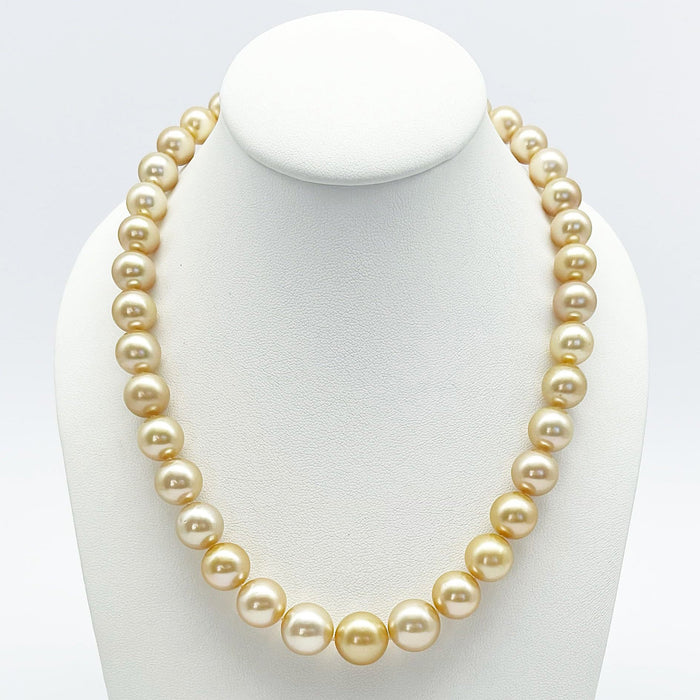 South Sea Pearls Necklace of Round Shape 10-12 mm Fine Quality - Only at  The South Sea Pearl